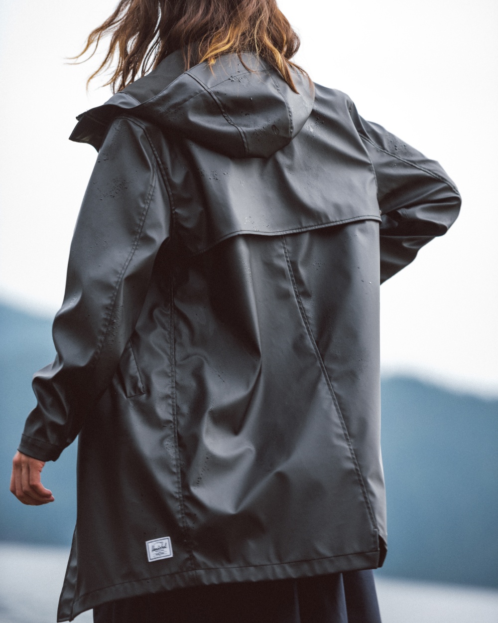 Long Classic Rain Jacket Women's - Image 2